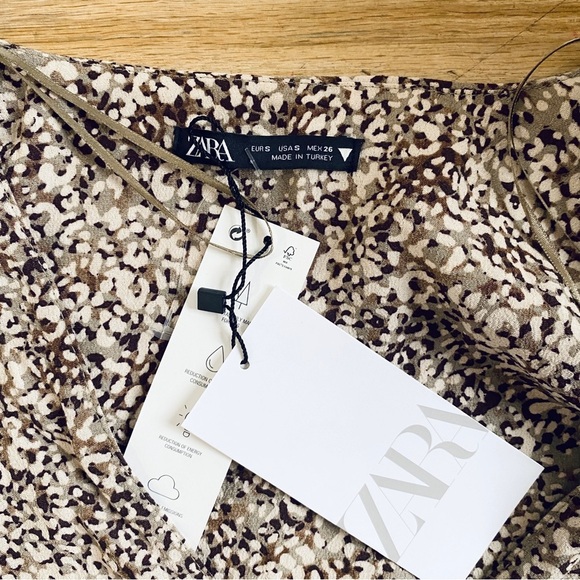 Zara brown printed dress - Picture 8 of 14